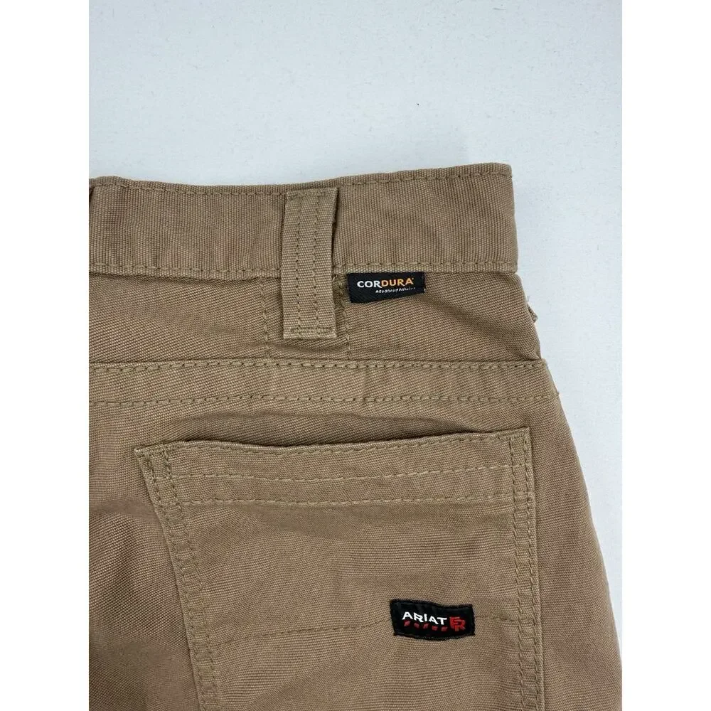 Ariat FR Stretch DuraLight Canvas Stackable Straight Leg Pant 30/36 M5 Straight